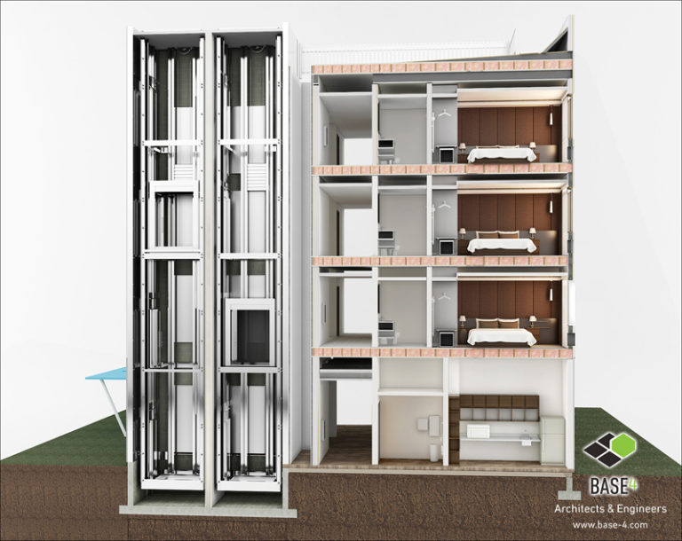 SELECT THE RIGHT ELEVATOR FOR YOUR NEXT HOTEL! BASE4