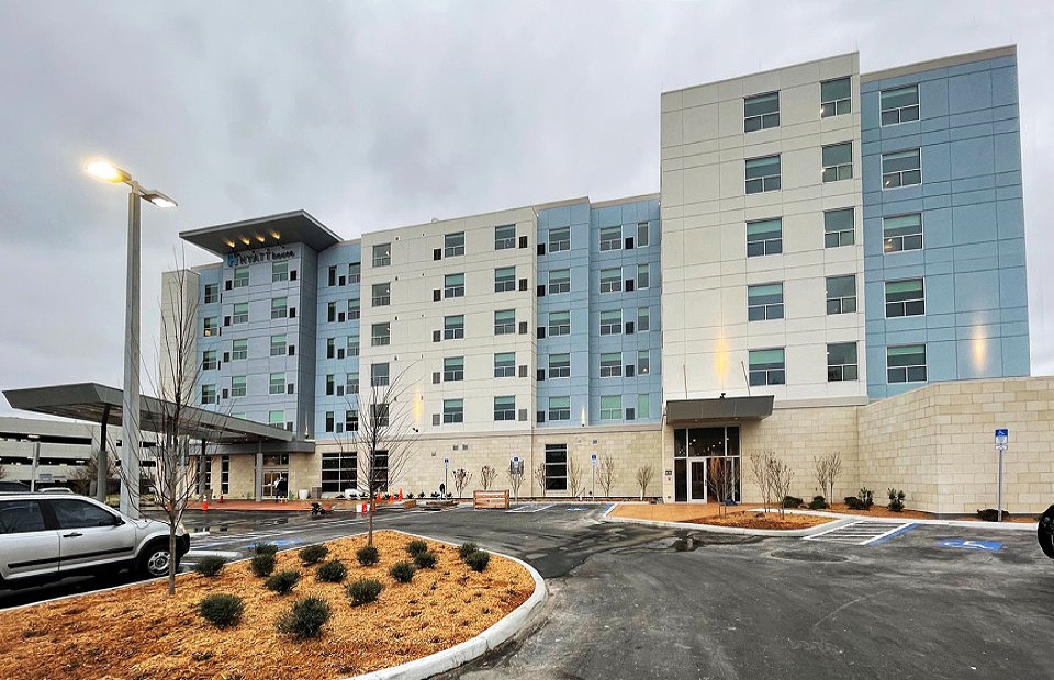 Hyatt House in Tampa, FL showcasing innovative hotel design by BASE4.