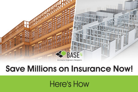 Graphic illustrating how different building materials can lead to significant insurance savings.