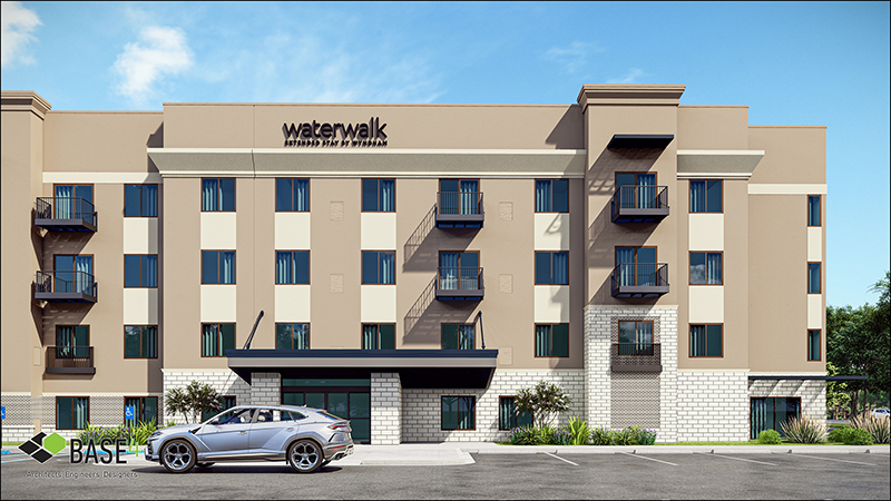 WaterWalk facade design.