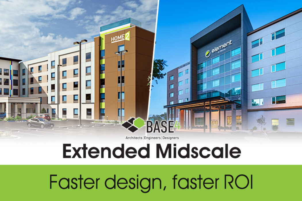 BASE4 extended-stay hotel design – Extended Midscale visual