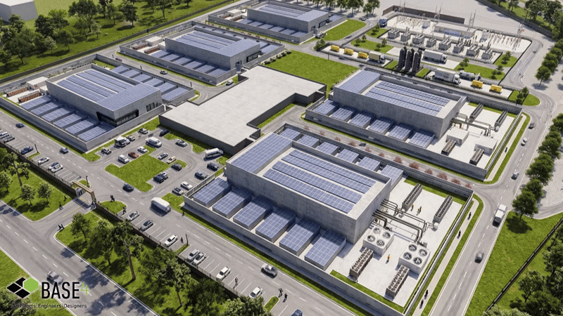 BASE4 Data Center Project Animation