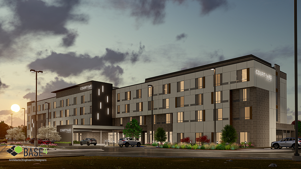 modern hotel exterior designed for efficient construction and long term operational performance