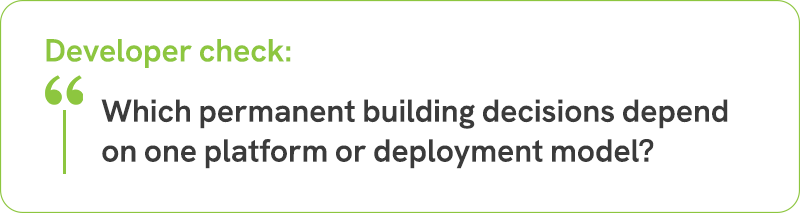 Developer check-data center