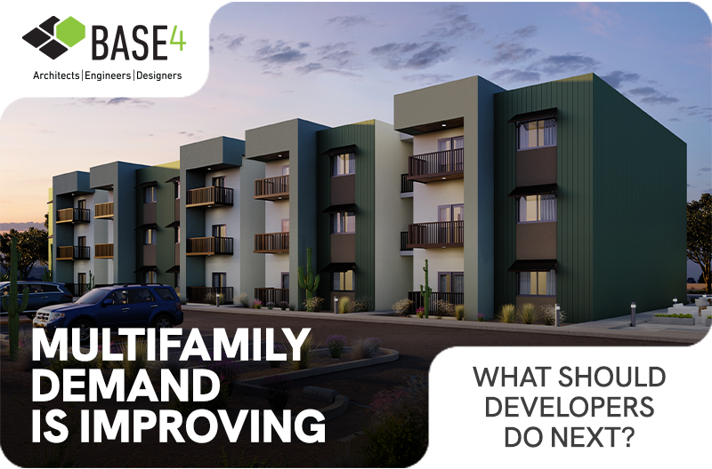 multifamily-market-2026-developer-outlook-base4 Rendering of a multifamily apartment community illustrating the 2026 multifamily market outlook for developers.